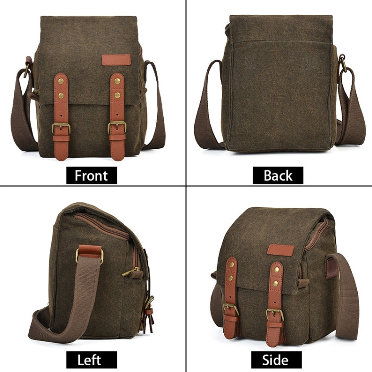 CADEN N1 Simple Retro Multifunctional Canvas กันน้ำกล้องดิจิตอลกระเป๋าถ่ายภาพ, N1 Simple Coffee, N1 Simple Beige White