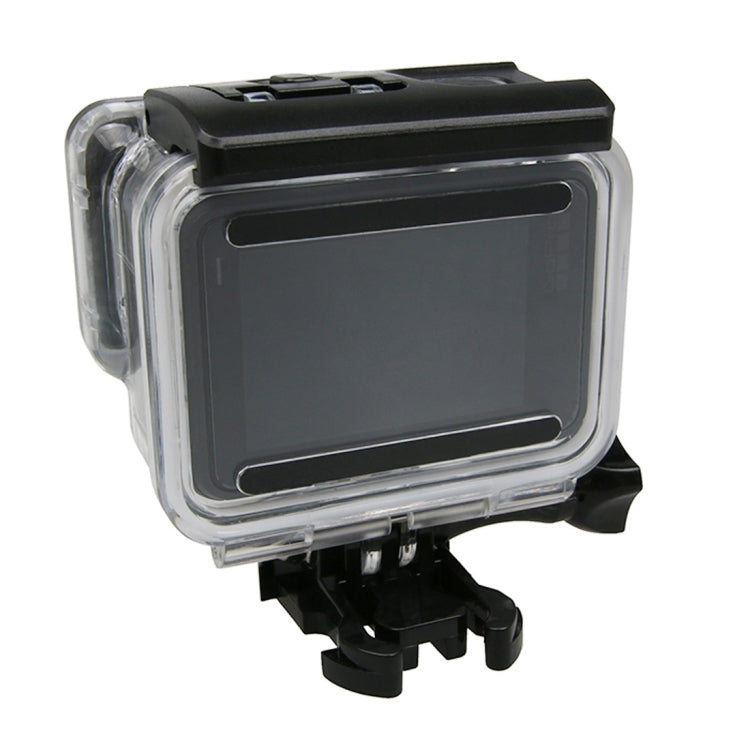 สำหรับ GoPro HERO6 / 5 หน้าจอสัมผัสเคสกันน้ำ 45 ม. พร้อมหัวเข็มขัดและสกรูพื้นฐานไม่จำเป็นต้องถอดเลนส์, 45m Waterproof