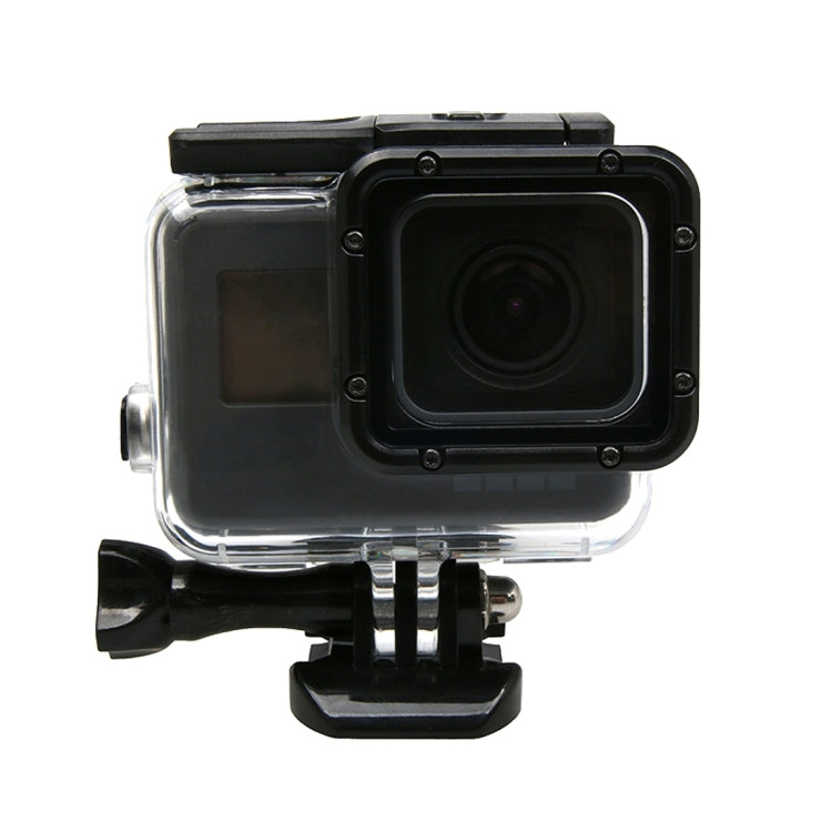 สำหรับ GoPro HERO6 / 5 หน้าจอสัมผัสเคสกันน้ำ 45 ม. พร้อมหัวเข็มขัดและสกรูพื้นฐานไม่จำเป็นต้องถอดเลนส์, 45m Waterproof