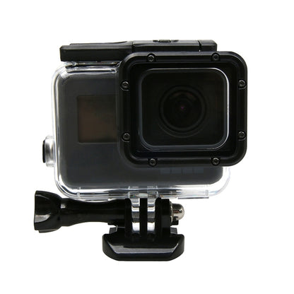 สำหรับ GoPro HERO6 / 5 หน้าจอสัมผัสเคสกันน้ำ 45 ม. พร้อมหัวเข็มขัดและสกรูพื้นฐานไม่จำเป็นต้องถอดเลนส์, 45m Waterproof