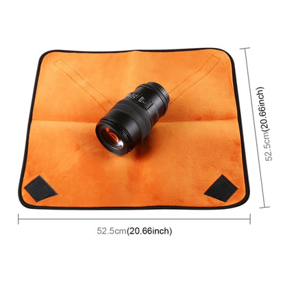 ผ้าร้อยพับถ่ายภาพกล้อง SLR ถุงเลนส์ซับหนาผ้าห่อบวกกำมะหยี่ขนาด: 55x55cm, Size: 55x55cm