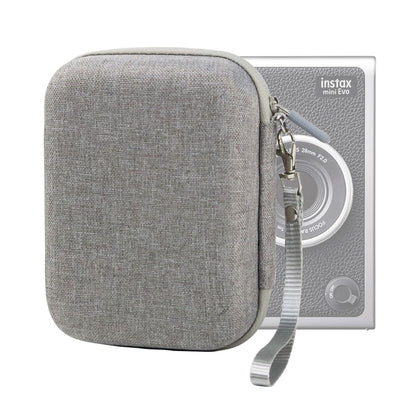 กระเป๋าเก็บกล่องเคสแข็งสำหรับ FUJIFILM Instax mini EVO, Fabric Pattern Black, Fabric Pattern Grey