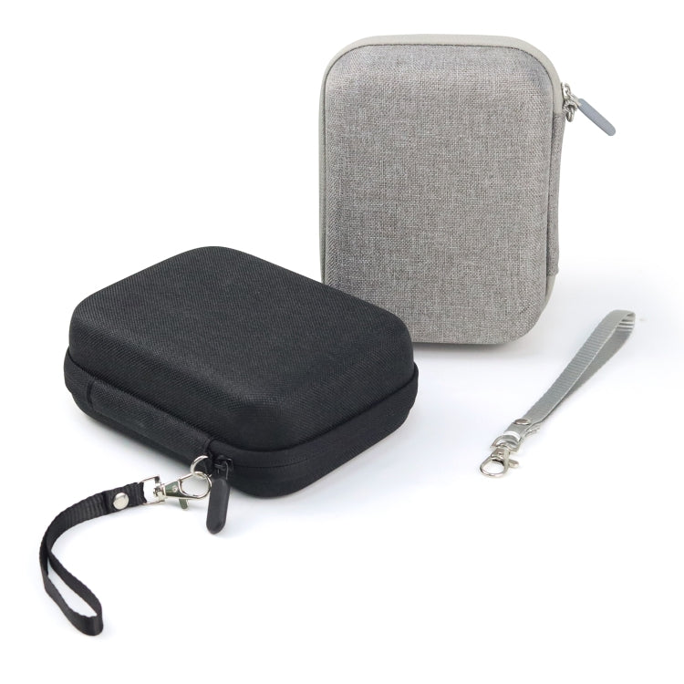 กระเป๋าเก็บกล่องเคสแข็งสำหรับ FUJIFILM Instax mini EVO, Fabric Pattern Black, Fabric Pattern Grey