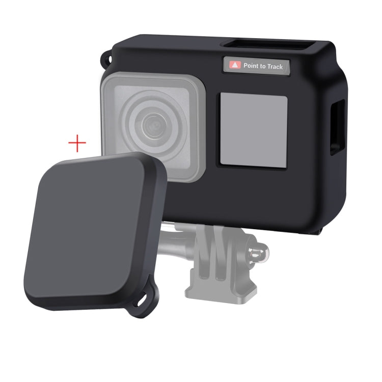 สำหรับ Insta360 One R 4K พร้อมกรอบเคสซิลิโคนกันกระแทกพร้อมฝาครอบเลนส์, 4K Case + Lens Cap