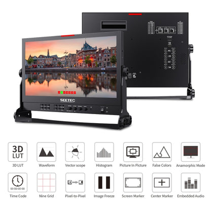 SEETEC ATEM156S 15.6 นิ้ว 3G-SDI HDMI Full HD 1920x1080P Multi-กล้อง Broadcast Monitor, ATEM156S