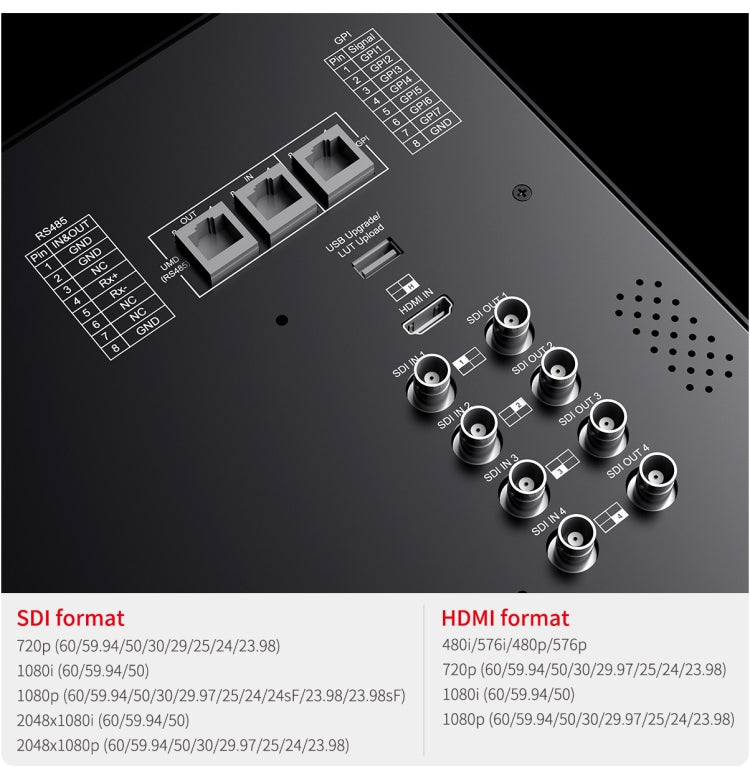 SEETEC ATEM156S 15.6 นิ้ว 3G-SDI HDMI Full HD 1920x1080P Multi-กล้อง Broadcast Monitor, ATEM156S