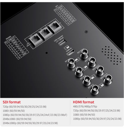 SEETEC ATEM156S 15.6 นิ้ว 3G-SDI HDMI Full HD 1920x1080P Multi-กล้อง Broadcast Monitor, ATEM156S