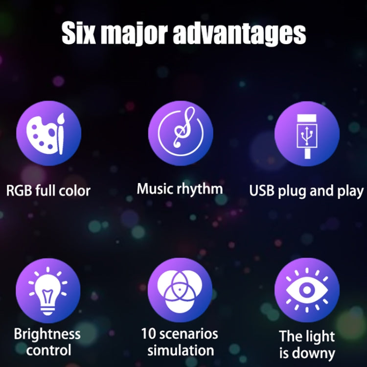 LUXCEO Mood2 RGB Atmosphere Fill Light โคมไฟตั้งโต๊ะ Rhythm Pickup พร้อมรีโมทคอนโทรล