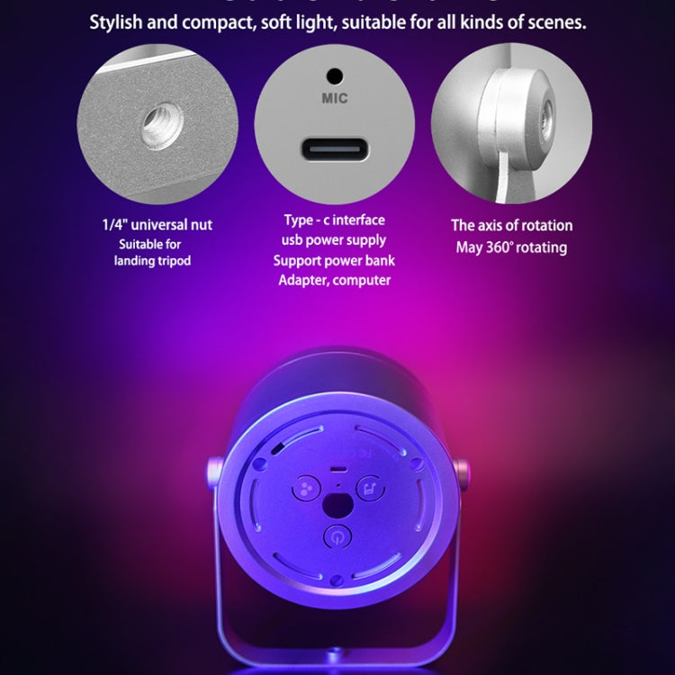 LUXCEO Mood2 RGB Atmosphere Fill Light โคมไฟตั้งโต๊ะ Rhythm Pickup พร้อมรีโมทคอนโทรล