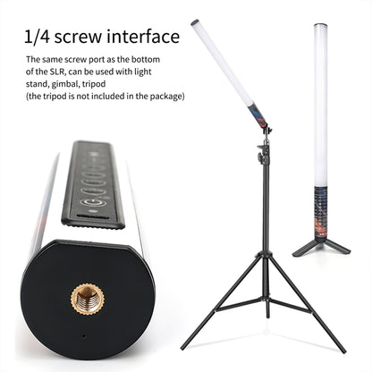 LUXCeO Mood1 50 ซม.RGB บรรยากาศที่มีสีสัน RHYTHM LED Stick มือถือวิดีโอเติมแสง,ไม่มีขาตั้งกล้อง, 50cm