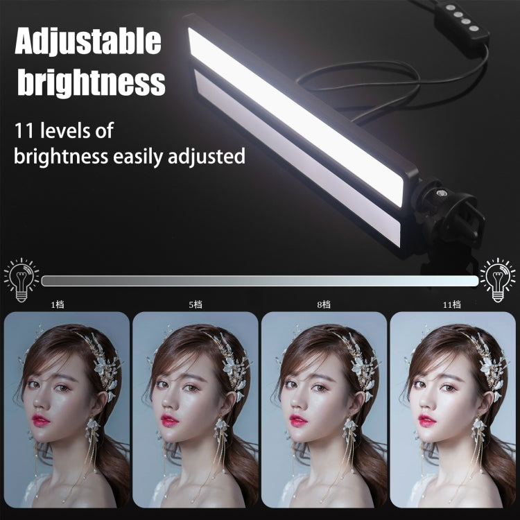 LUXCeO WS66 USB LED ไฟวิดีโอสด 2500K-9000K แล็ปท็อปสองสีการประชุมเติมแสง, WS66