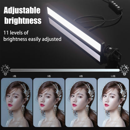 LUXCeO WS66 USB LED ไฟวิดีโอสด 2500K-9000K แล็ปท็อปสองสีการประชุมเติมแสง, WS66