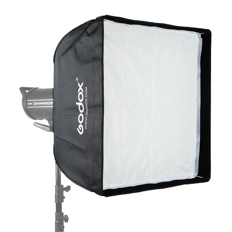 Godox 60 x 60 ซม. สี่เหลี่ยมผืนผ้าซอฟต์บ็อกซ์สตูดิโอถ่ายภาพ Bowens Mount ดิฟฟิวเซอร์สำหรับ Speedlite