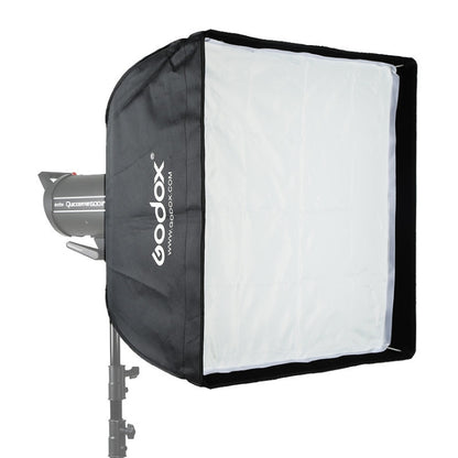 Godox 60 x 60 ซม. สี่เหลี่ยมผืนผ้าซอฟต์บ็อกซ์สตูดิโอถ่ายภาพ Bowens Mount ดิฟฟิวเซอร์สำหรับ Speedlite