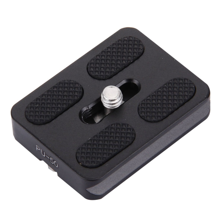 Fittest PU-50 Universal Aluminium Alloy Quick Release Plate พร้อมเบาะยาง, PU-50