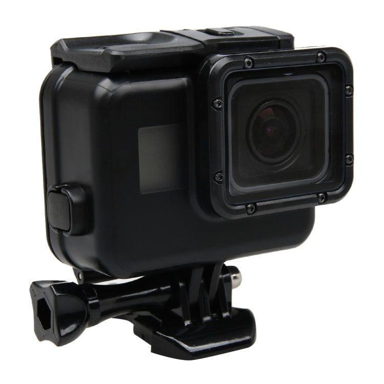 2 in 1 สำหรับ GoPro HERO5 หน้าจอสัมผัสฝาหลัง + กล่องป้องกันที่อยู่อาศัยกันน้ำ 45 ม. (ไม่จำเป็นต้องถอดเลนส์เมื่อติดตั้ง) พร้อมหัวเข็มขัดพื้นฐานและสกรูตะกั่ว, No Need to Disassemble Lens