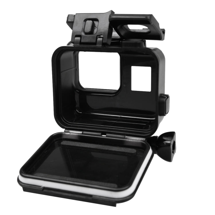 2 in 1 สำหรับ GoPro HERO5 หน้าจอสัมผัสฝาหลัง + กล่องป้องกันที่อยู่อาศัยกันน้ำ 45 ม. (ไม่จำเป็นต้องถอดเลนส์เมื่อติดตั้ง) พร้อมหัวเข็มขัดพื้นฐานและสกรูตะกั่ว, No Need to Disassemble Lens