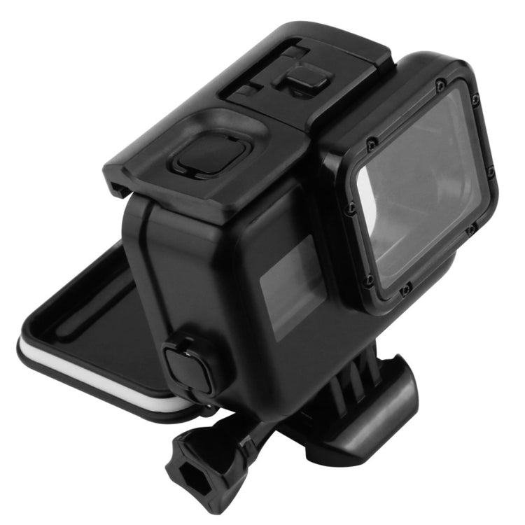 2 in 1 สำหรับ GoPro HERO5 หน้าจอสัมผัสฝาหลัง + กล่องป้องกันที่อยู่อาศัยกันน้ำ 45 ม. (ไม่จำเป็นต้องถอดเลนส์เมื่อติดตั้ง) พร้อมหัวเข็มขัดพื้นฐานและสกรูตะกั่ว, No Need to Disassemble Lens