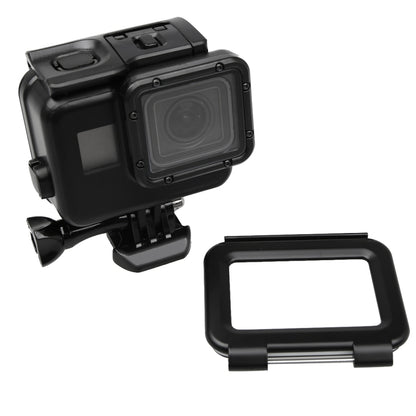 2 in 1 สำหรับ GoPro HERO5 หน้าจอสัมผัสฝาหลัง + กล่องป้องกันที่อยู่อาศัยกันน้ำ 45 ม. (ไม่จำเป็นต้องถอดเลนส์เมื่อติดตั้ง) พร้อมหัวเข็มขัดพื้นฐานและสกรูตะกั่ว, No Need to Disassemble Lens