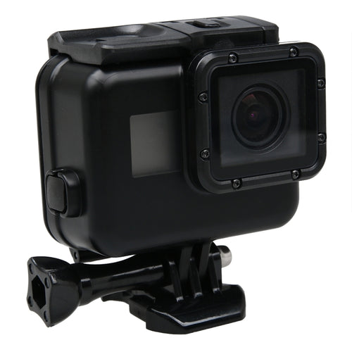 2 in 1 สำหรับ GoPro HERO6 / 5 หน้าจอสัมผัสฝาหลัง + กล่องป้องกันที่อยู่อาศัยกันน้ำ 45 ม. (ต้องถอดเลนส์เมื่อติดตั้ง) พร้อมหัวเข็มขัดพื้นฐานและสกรูตะกั่ว, Need to Disassemble Lens