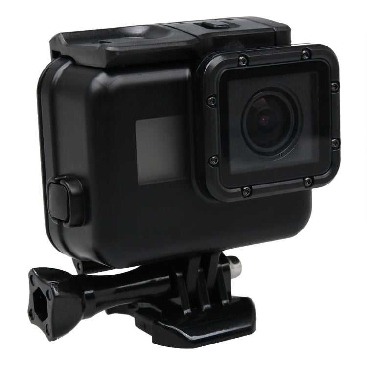 2 in 1 สำหรับ GoPro HERO6 / 5 หน้าจอสัมผัสฝาหลัง + กล่องป้องกันที่อยู่อาศัยกันน้ำ 45 ม. (ต้องถอดเลนส์เมื่อติดตั้ง) พร้อมหัวเข็มขัดพื้นฐานและสกรูตะกั่ว, Need to Disassemble Lens
