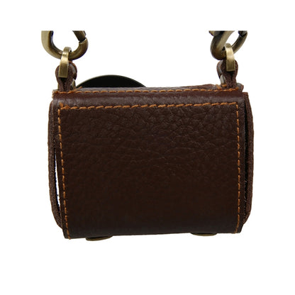 สำหรับ GoPro HERO4 เคสหนังแท้เนื้อลิ้นจี่พร้อมสลิง, Litchi Texture (Brown)