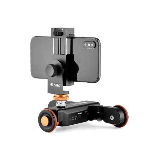 YELANGU L4X Camera Wheel Dolly + PC03 Phone Clamp with Remote, โหลด: 3kg, L4X Dolly+ PC03 Phone Clamp