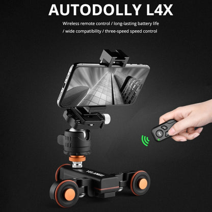 YELANGU L4X Camera Wheel Dolly + PC03 Phone Clamp with Remote, โหลด: 3kg, L4X Dolly+ PC03 Phone Clamp