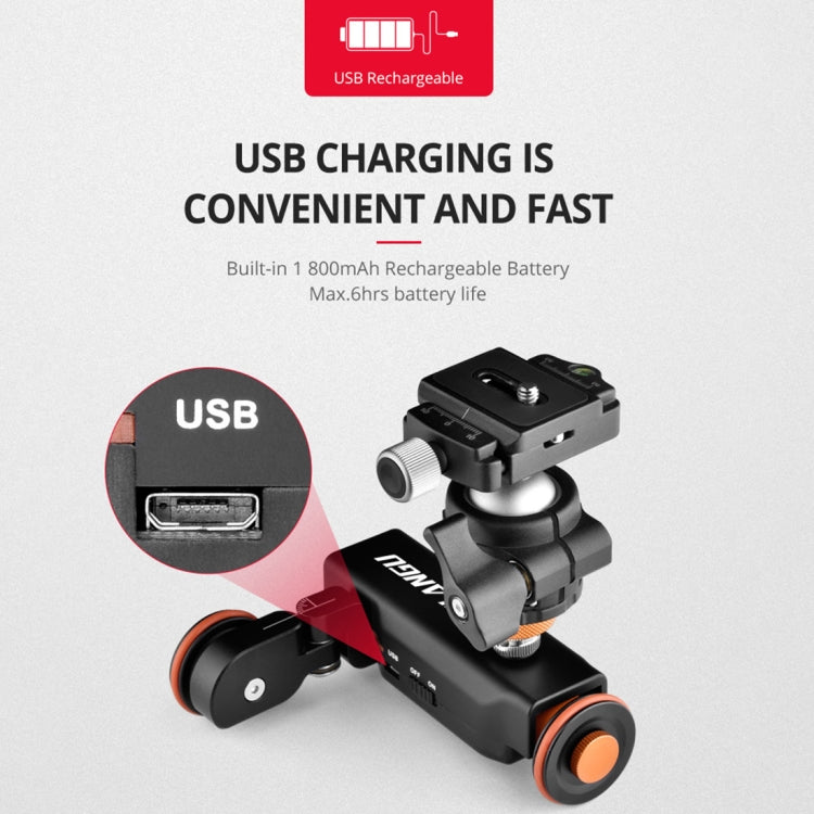 YELANGU L4X Camera Wheel Dolly + PC03 Phone Clamp with Remote, โหลด: 3kg, L4X Dolly+ PC03 Phone Clamp