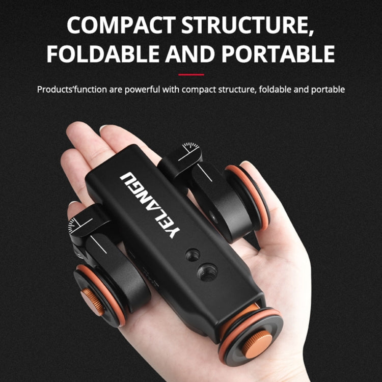 YELANGU L4X Camera Wheel Dolly + PC03 Phone Clamp with Remote, โหลด: 3kg, L4X Dolly+ PC03 Phone Clamp