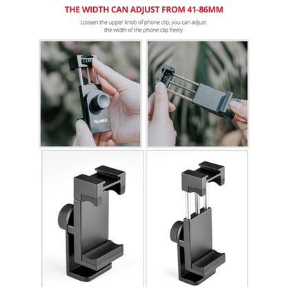 YELANGU L4X Camera Wheel Dolly + PC03 Phone Clamp with Remote, โหลด: 3kg, L4X Dolly+ PC03 Phone Clamp