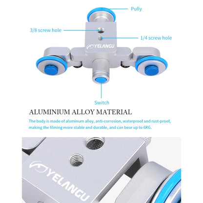YELANGU L3 Camera Wheels Autodolly Electric Track Slider Car, โหลด: 6กก, Autodolly L3