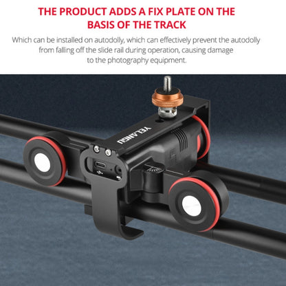 YELANGU L50E 60 ซม. Splicing กล้อง Slider Dolly Rail + L5i Dolly รถ