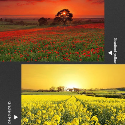 JSR ฟิลเตอร์เลนส์ไล่ระดับสีสำหรับ Panasonic LUMIX LX10, Gradient Smoke Filter, Gradient Orange Filter, Gradient Grey Filter, Gradient Green Filter, Gradient Purple Filter, Gradient Red Filter, Gradient Yellow Filter, Gradient Blue Filter