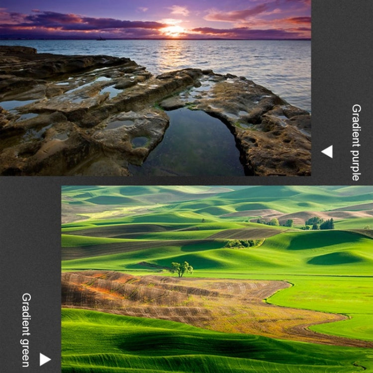 JSR ฟิลเตอร์เลนส์ไล่ระดับสีสำหรับ Panasonic LUMIX LX10, Gradient Smoke Filter, Gradient Orange Filter, Gradient Grey Filter, Gradient Green Filter, Gradient Purple Filter, Gradient Red Filter, Gradient Yellow Filter, Gradient Blue Filter