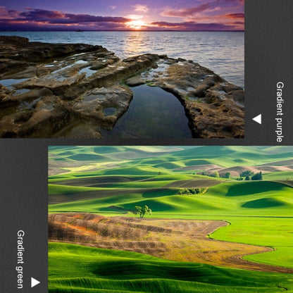 JSR ฟิลเตอร์เลนส์ไล่ระดับสีสำหรับ Panasonic LUMIX LX10, Gradient Smoke Filter, Gradient Orange Filter, Gradient Grey Filter, Gradient Green Filter, Gradient Purple Filter, Gradient Red Filter, Gradient Yellow Filter, Gradient Blue Filter