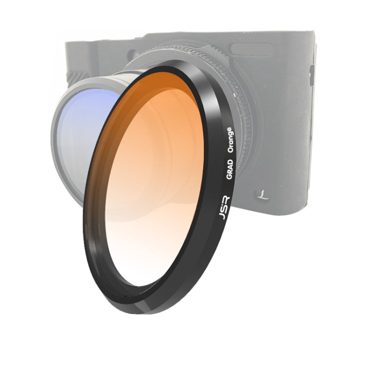 JSR ฟิลเตอร์เลนส์ไล่ระดับสีสำหรับ Panasonic LUMIX LX10, Gradient Smoke Filter, Gradient Orange Filter, Gradient Grey Filter, Gradient Green Filter, Gradient Purple Filter, Gradient Red Filter, Gradient Yellow Filter, Gradient Blue Filter