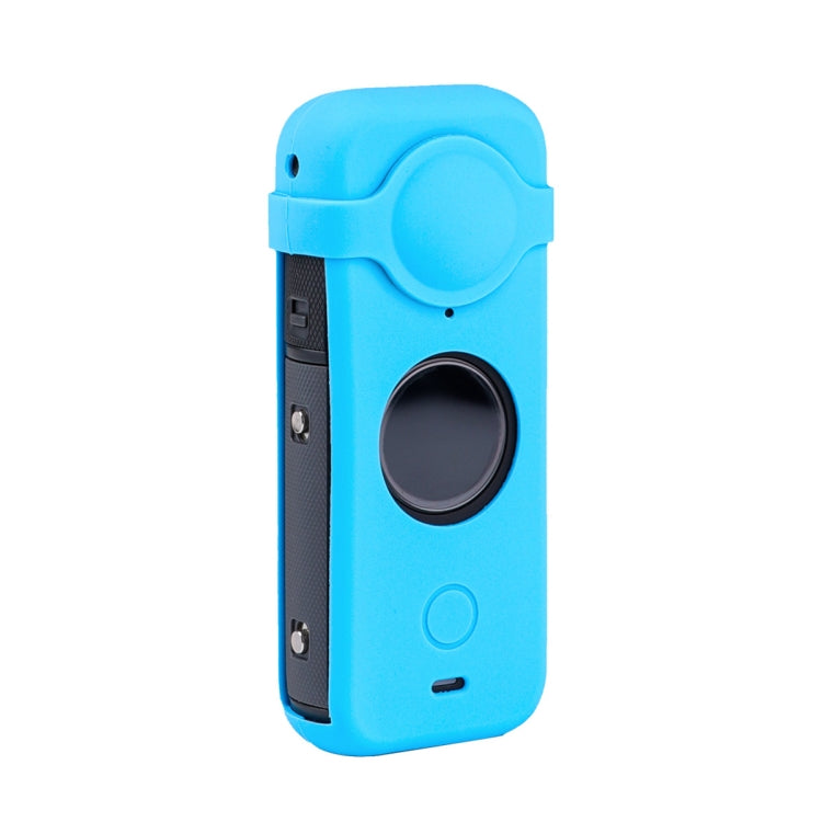 เคสซิลิโคนป้องกันฝุ่นแบบเต็มตัวพร้อมฝาปิดเลนส์สำหรับ Insta360 ONE X2, 2