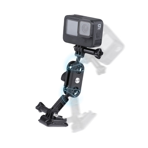 360 Pivot Magic Arm รถจักรยานยนต์ หมวกกันน็อค Mount Adapter Holder
