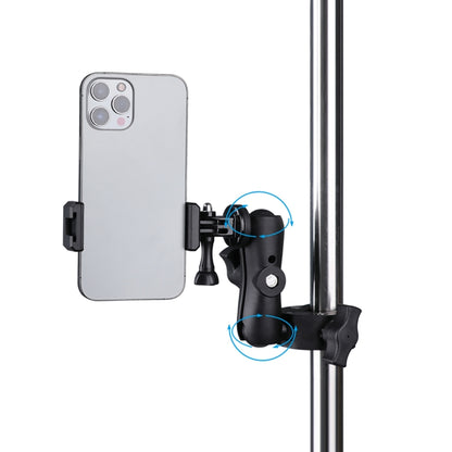 ที่วางฐานคีมหนีบแบบปรับได้หมุนได้ 360 รุ่นขยายพร้อมแคลมป์โทรศัพท์, Extended Version Plier Base Holder + Phone Clamp