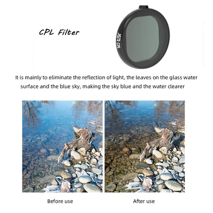 JSR Round Housing Diving 6 in 1 UV + CPL + 16X Macro + แดง + เหลือง + กรองเลนส์สีม่วงสำหรับ GoPro HERO8 Black, 6 in 1 Lens