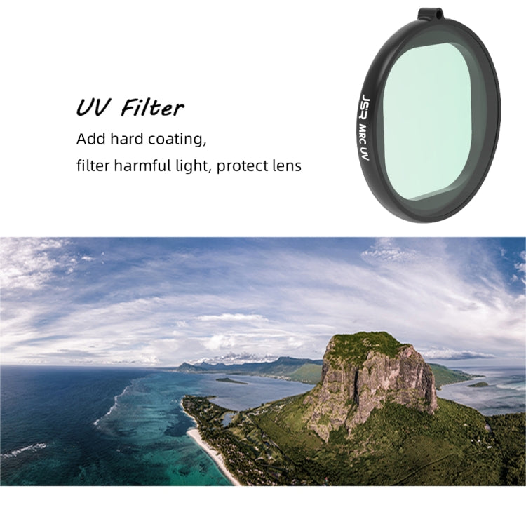 JSR Round Housing ฟิลเตอร์เลนส์ UV สำหรับ GoPro HERO8 Black, UV Lens