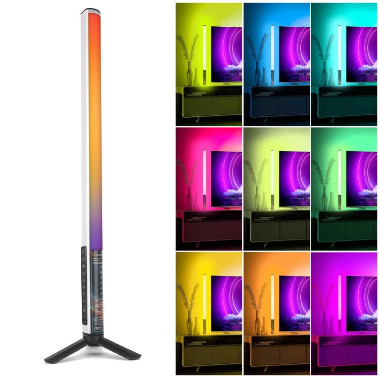 LUXCeO Mood1 50 ซม.RGB สีสันบรรยากาศ RHYTHM LED Stick มือถือวิดีโอเติมแสงด้วยขาตั้งกล้อง, 50cm with Tripod