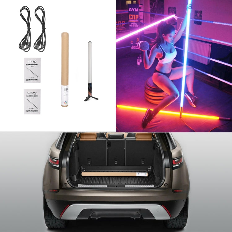 LUXCeO Mood1 50 ซม.RGB สีสันบรรยากาศ RHYTHM LED Stick มือถือวิดีโอเติมแสงด้วยขาตั้งกล้อง, 50cm with Tripod