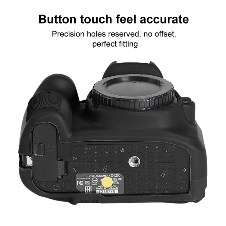 เคสซิลิโคนอ่อนนุ่มสำหรับ Nikon D5200, For Nikon D5200