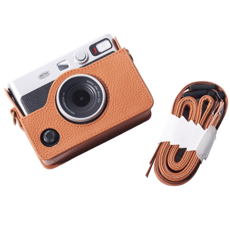 สำหรับ FUJIFILM instax mini Evo Full Body กระเป๋าหนังแท้พร้อมสายคล้อง, For FUJIFILM instax mini Evo