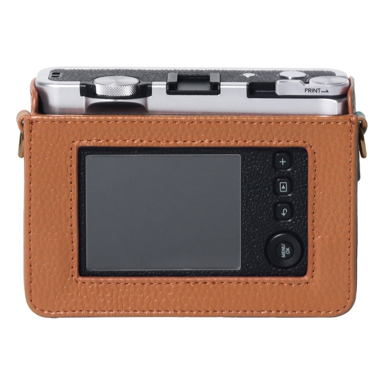 สำหรับ FUJIFILM instax mini Evo Full Body กระเป๋าหนังแท้พร้อมสายคล้อง, For FUJIFILM instax mini Evo