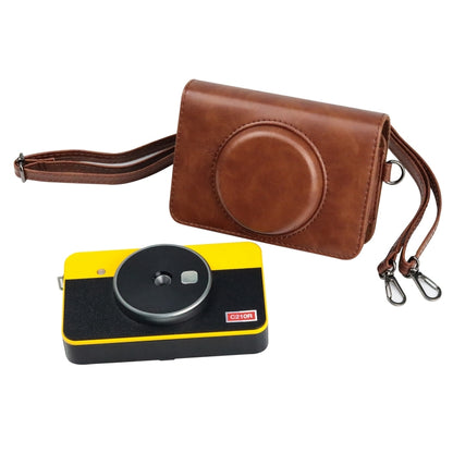 สำหรับ Kodak Mini Shot2 Retro / C210R instax Full Body กล้อง กระเป๋าหนัง PU พร้อมสายคล้อง, For Kodak Mini Shot2 Retro / C210R