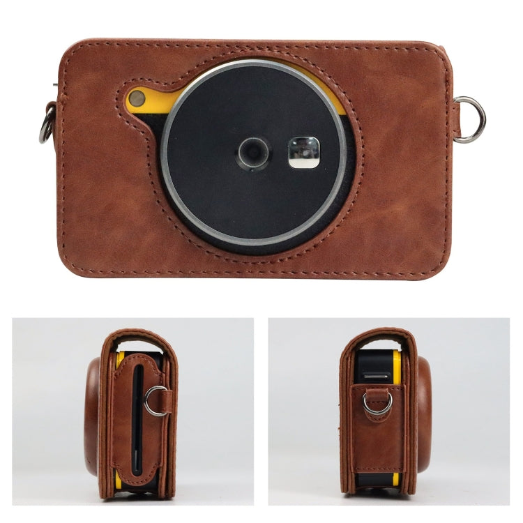 สำหรับ Kodak Mini Shot2 Retro / C210R instax Full Body กล้อง กระเป๋าหนัง PU พร้อมสายคล้อง, For Kodak Mini Shot2 Retro / C210R