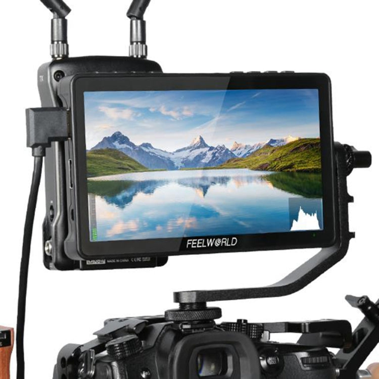 FEELWORLD F5 Pro V4 6 นิ้วหน้าจอสัมผัสกล้อง DSLR Field Monitor 3D LUT 4K อินพุต HDMI เอาต์พุตแขนเอียง, F5 Pro V4